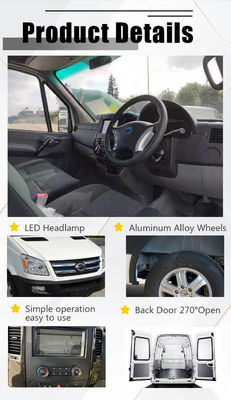 73.6kWh 전기 작은 화물 밴 110 km/H 전기 냉장고 밴 288 킬로미터 최대 범위