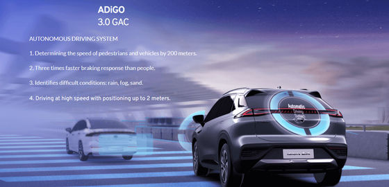 110 km/H GAC 아이온 전기 자동차 5 문 5 인승 세단형 승용차 리튬 이온 전지