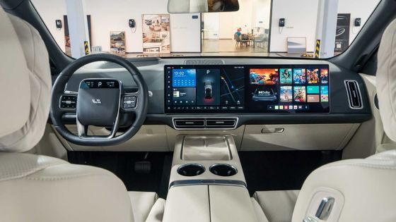 Li L9 AWD 큰 SUV 전기 자동차 리듐 인산철 배터리 1000 킬로미터 446 에이치피