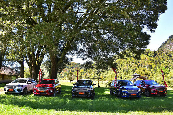 110 킬로미터 4 차륜 구동 전기 자동차 GWM 하발 H6 DHT PHEV는 하이브리드 자동차에 플러그를 꽂습니다