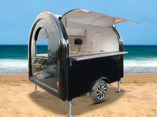 옥외 햄버거 공장 외식 모바일 패스트 푸드 트레일러 스테인레스 스틸 부엌