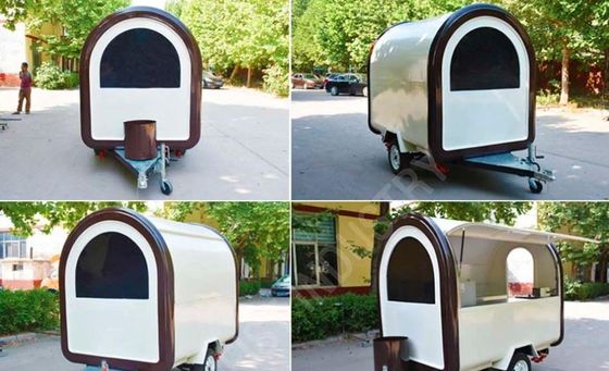 옥외 햄버거 공장 외식 모바일 패스트 푸드 트레일러 스테인레스 스틸 부엌