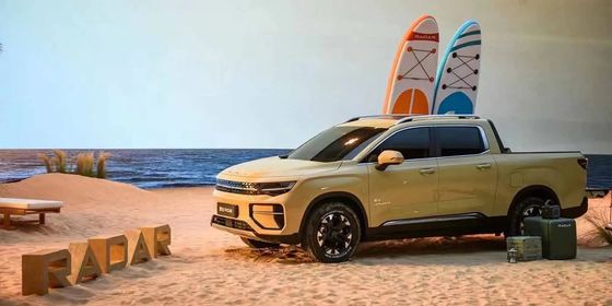 새로운 EV 트럭 2024 라더 RD6 전륜구동 픽업 200kW 전력 384Nm 토크