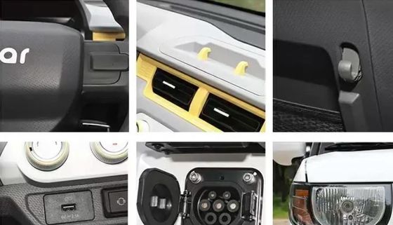 편리하고 실용적인 전기 자동차- 체리 QQ 아이스크림 키루이 2024 170km 205km 3도어 4석 미니 EV 미니카