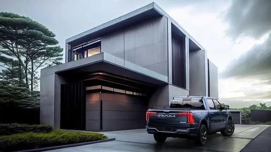 전동 무탄소 램 1500 REV 롤링에서 뛰어난 기준으로, 350마일 범위 168kwh 배터리