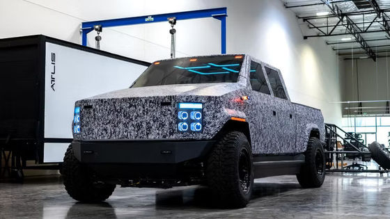 아틀리스 XT 100% 순수 전기 트럭 125 KWh 250 KWh 배터리 용량