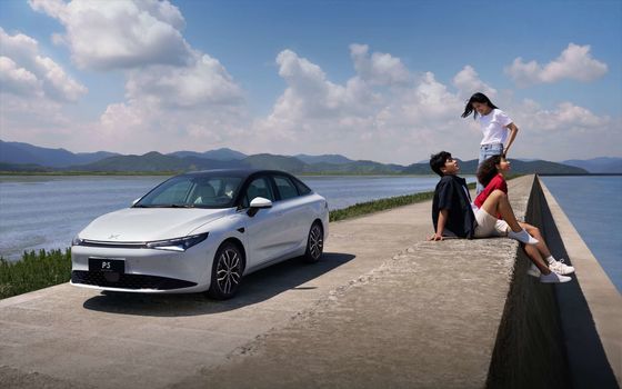 2024 Xpeng P5 전기차 EV 전기차 장거리 480km 155KW 전력 170km/h