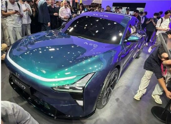 사전 판매 지일리&바이두 공동 브랜드 Jiyue07 순수 전기 차량 200kw/271P.s 모터 파워 2WD 드라이브 트레인 4도어/5석