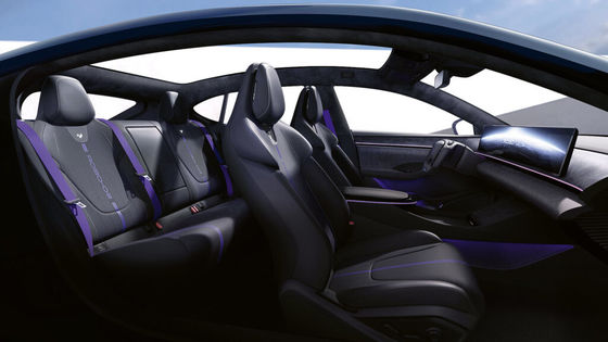 사전 판매 지일리&바이두 공동 브랜드 Jiyue07 순수 전기 차량 200kw/271P.s 모터 파워 2WD 드라이브 트레인 4도어/5석