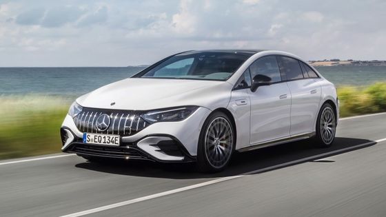 슈퍼 장거리 전기 차량 메르세데스-벤츠 EQE AMG 53 4MATIC + 460kw/625P.s 엔진 전력 220km/h 최고 속도