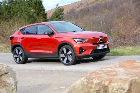 모든 라운드 EV 볼보 EC40 WLTP 326마일 4.7초 가속 0-62mph 408hp 모터 마력