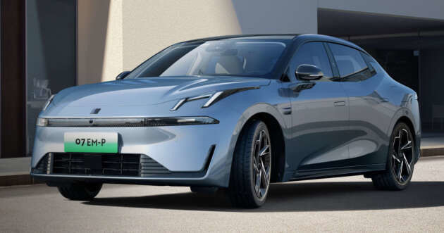 강력한 신형 하이브리드 자동차 LYNK&CO 07 EM-P 163 PS와 255 Nm의 토크와 160kw의 모터 파워와 3 속도 DHT 변속기